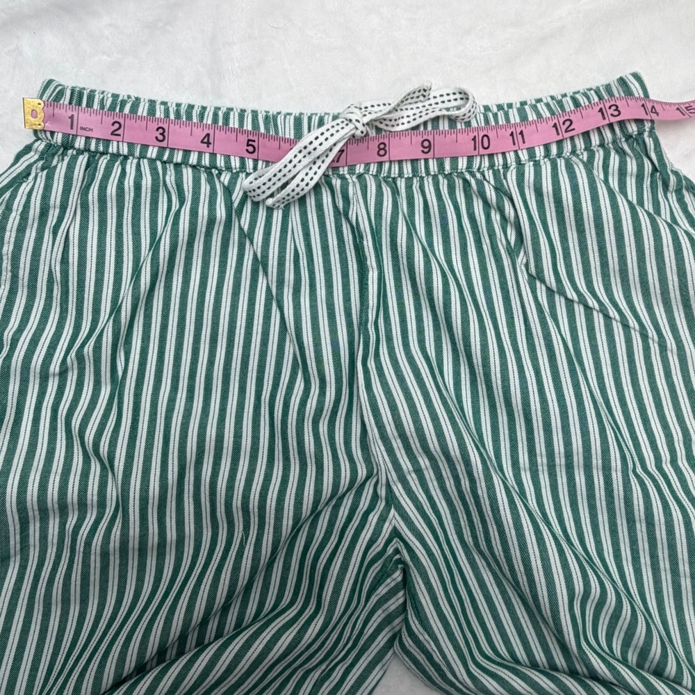Rachel Ashwell Green & White Striped Pajama Set Sz S Cottagecore 100% Cotton - Picture 11 of 16